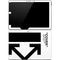 Black and White Arrows Surface Pro 4 Skin